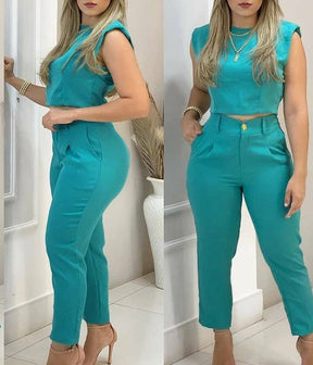 Conjunto Feminino Calça e Blusa Social - Roberta